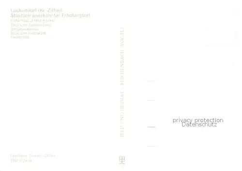 Lueckendorf Kulturhaus Franz Hackel Blick vom Sommerberg Umgebindehaus Hochwald Teilansicht Lueckendorf