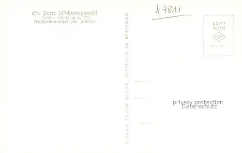 St_Peter_Schwarzwald Klosterbibliothek St_Peter_Schwarzwald