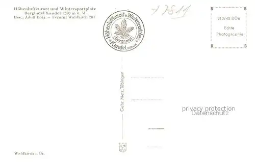 Waldkirch_Breisgau Berghotel Kandel Panorama Waldkirch Breisgau