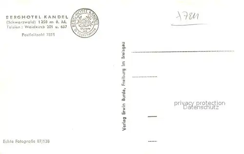 Waldkirch_Breisgau Panorama Berghotel Kandel Waldkirch Breisgau