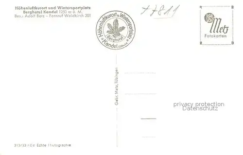 Waldkirch_Breisgau Berghotel Kandel Waldkirch Breisgau