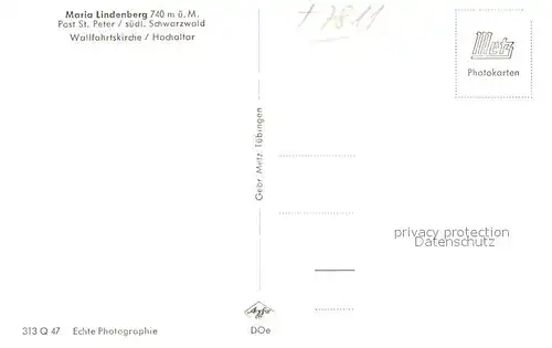 St_Peter_Schwarzwald Maria Lindenberg Wallfahrtskirche Madonna am Hochaltar St_Peter_Schwarzwald