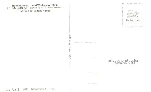 St_Peter_Schwarzwald Rohr mit Blick zum Kandel St_Peter_Schwarzwald