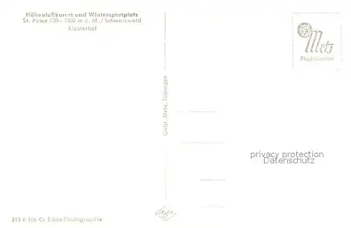 St_Peter_Schwarzwald Klosterkirche mit Klosterhof St_Peter_Schwarzwald