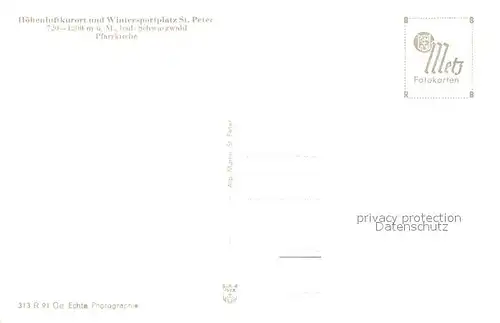 St_Peter_Schwarzwald Pfarrkirche Inneres St_Peter_Schwarzwald