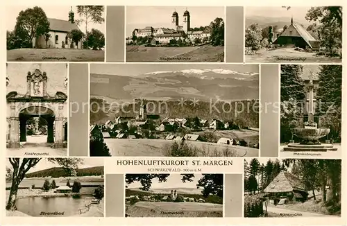 St_Maergen Ohmenkapelle Wallfahrtskirche Schwarzwaldhof Klosterportal Marienbrunnen Strandbad Thurnerblick Rankmuehle St_Maergen