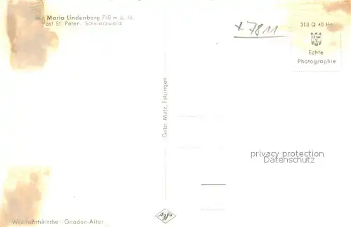 St_Peter_Schwarzwald Madonna in der Wallfahrtskirche Maria Lindenberg St_Peter_Schwarzwald