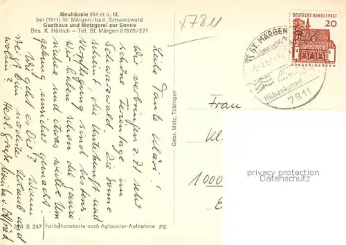 Neuhaeusle Gasthaus zur Sonne Neuhaeusle