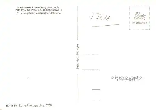 St_Peter_Schwarzwald Haus Maria Lindenberg  St_Peter_Schwarzwald