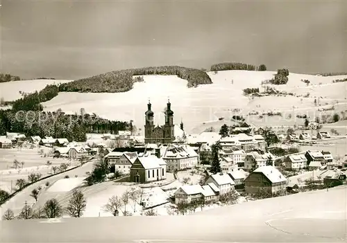 St_Peter_Schwarzwald Winterpanorama mit Kirche St_Peter_Schwarzwald
