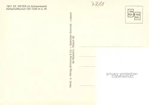 St_Peter_Schwarzwald Panorama Barockkirche Fliegeraufnahme Haus Lindenberg St_Peter_Schwarzwald