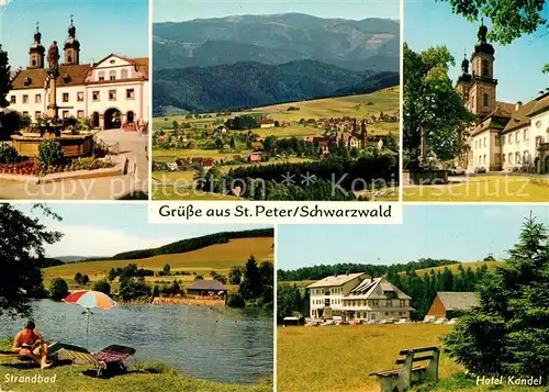 St_Peter_Schwarzwald Barockkirche Panorama Strandbad Hotel Kandel St_Peter_Schwarzwald