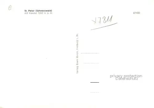 St_Peter_Schwarzwald Barockkirche mit Kandel St_Peter_Schwarzwald