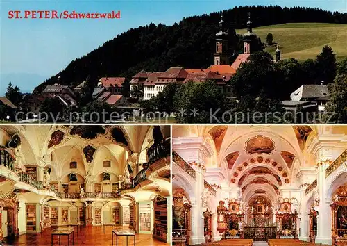 St_Peter_Schwarzwald Erzbischoefl Priesterseminar Bibliothek Ehem Klosterkirche St_Peter_Schwarzwald