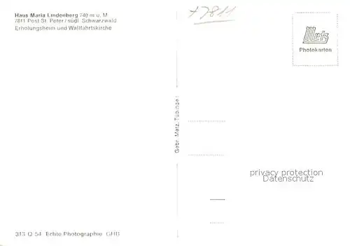 St_Peter_Schwarzwald Haus Maria Lindenberg Wallfahrtskirche St_Peter_Schwarzwald