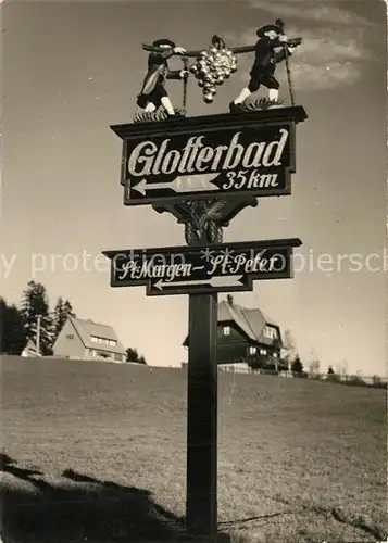 St_Maergen Glotterbad Wegweiser St_Maergen