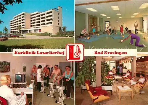 Bad_Krozingen Kurklinik Lazariterhof Gymnastik Ergometertraining Halle Bad_Krozingen