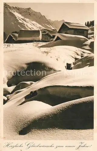 AK / Ansichtskarte Oberhalbstein Val Nandro Neujahrskarte Oberhalbstein