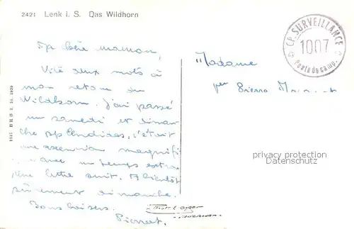 AK / Ansichtskarte Lenk_Simmental Wildhorn Lenk Simmental