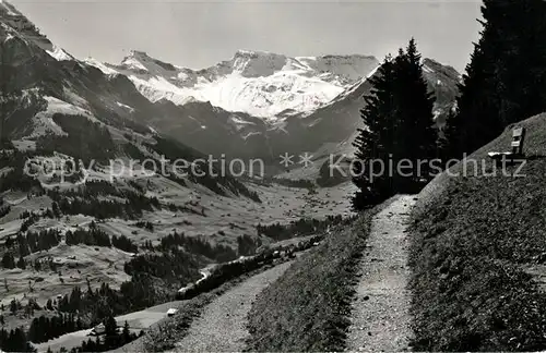 AK / Ansichtskarte Adelboden Hoernliweg Steghorn Wildstrubel Hoernli Adelboden