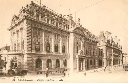 AK / Ansichtskarte Lausanne_VD Banque Vaudoise Lausanne VD
