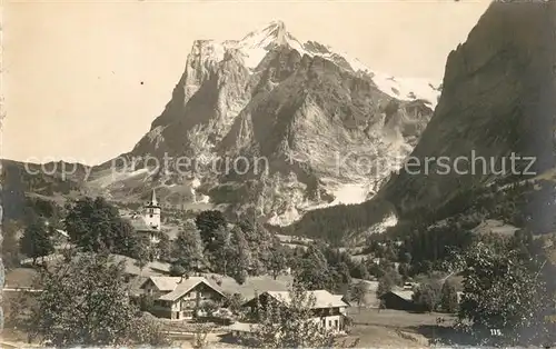 AK / Ansichtskarte Grindelwald Wetterhorn Grindelwald