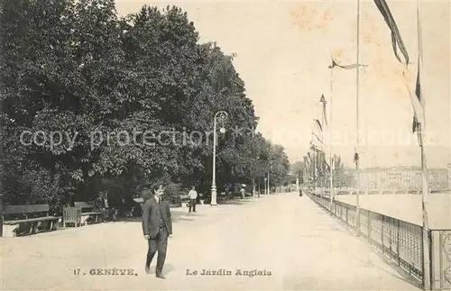 AK / Ansichtskarte Geneve_GE Le Jardin Anglais Geneve_GE
