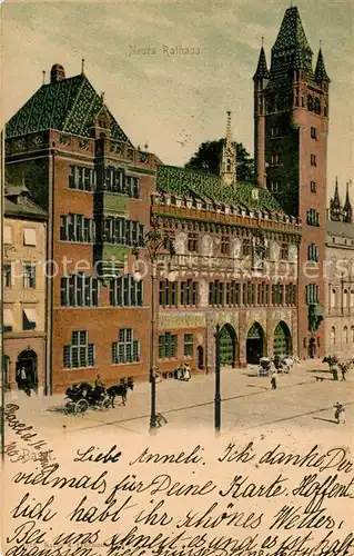 AK / Ansichtskarte Basel_BS Rathaus Basel_BS