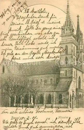 AK / Ansichtskarte Basel_BS Muenster Basel_BS