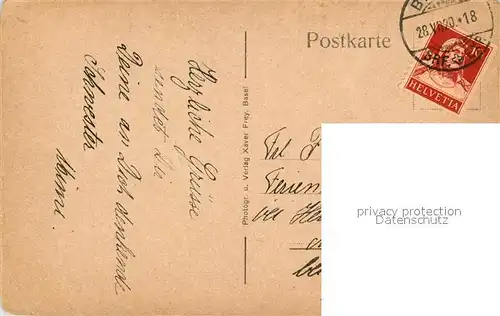 AK / Ansichtskarte Basel_BS St. Margarethen Basel_BS