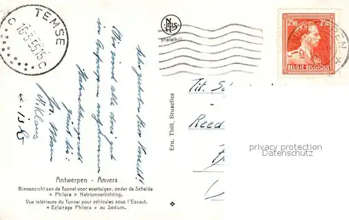 AK / Ansichtskarte Antwerpen_Anvers Tunnel Antwerpen Anvers