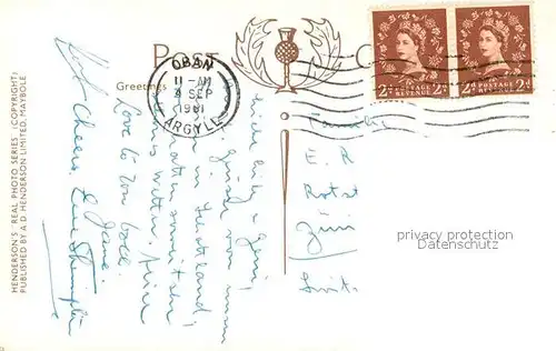 AK / Ansichtskarte Oban Hafen Oban