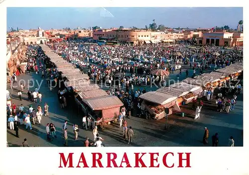 AK / Ansichtskarte Marrakech Place Jamaa El Fna Markt Marrakech