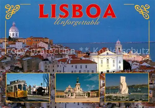 AK / Ansichtskarte Lisboa Alfama Santa Lucia Electrico Lisboa