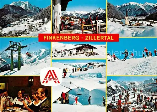 AK / Ansichtskarte Finkenberg_Tirol Skigebiet Zillertal  Finkenberg Tirol