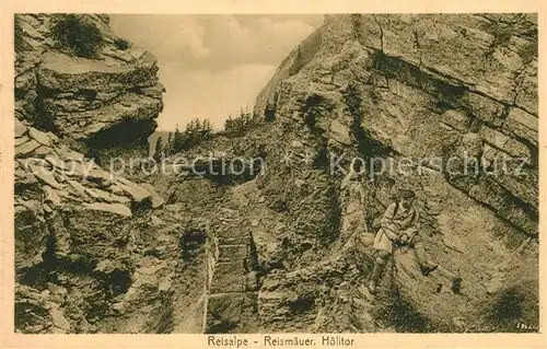 AK / Ansichtskarte Klettern_Bergsteigen Reisalpe Reismaeuer Hoelltor  Klettern_Bergsteigen
