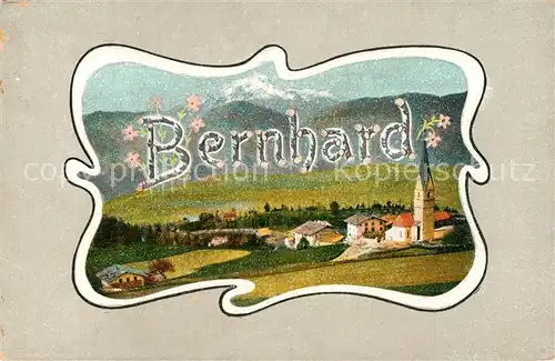 AK / Ansichtskarte Namenskarte_Namenstag Bernhard  Namenskarte_Namenstag