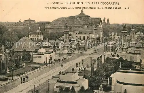AK / Ansichtskarte Exposition_Arts_Decoratifs_Paris_1925 Pont Alexandre III Grand Palais  Exposition_Arts