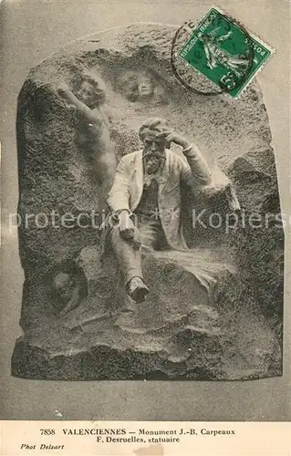 AK / Ansichtskarte Denkmal Monument Jean Baptiste Carpeaux Valenciennes  Denkmal