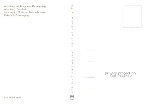 AK / Ansichtskarte Altenberg_Erzgebirge Binge und Geisingberg Bahnhof Lauenstein Markt Falknerbrunnen Rehefeld Ortseingang Landschaftspanorama Altenberg Erzgebirge