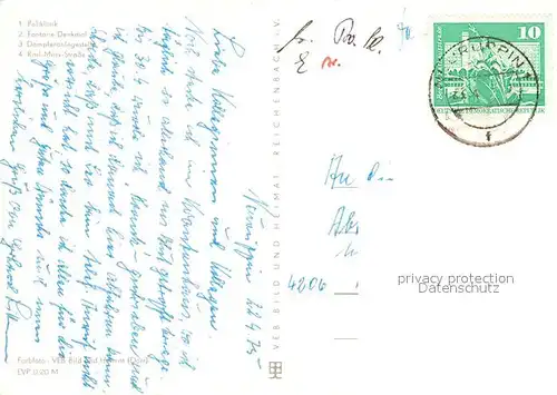 AK / Ansichtskarte Neuruppin Poliklinik Fontane Denkmal Dampferanlegestelle Karl Marx Strasse Neuruppin