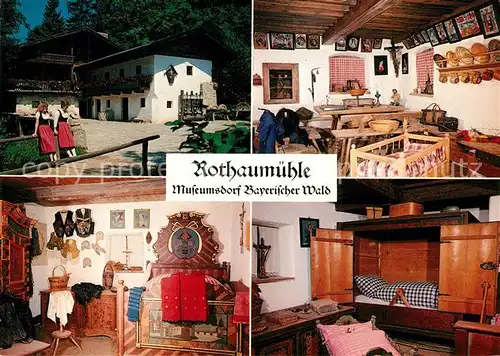 AK / Ansichtskarte Tittling Rothaumuehle Museumsdorf Bayerischer Wald Trachten Tittling