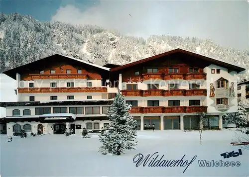 AK / Ansichtskarte Walchsee_Tirol Hotel Wildauerhof Winterimpressionen Alpen Walchsee Tirol