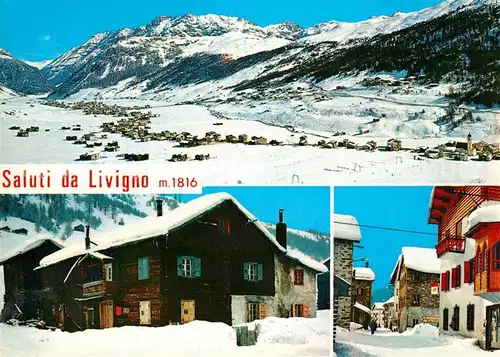 AK / Ansichtskarte Livigno Panorama Wintersportplatz Alpen Dorfmotive im Winter Livigno