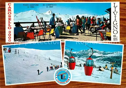 AK / Ansichtskarte Livigno Carosello 3000 Wintersportplatz Alpen Cabinovia Monte Blesaccia Livigno