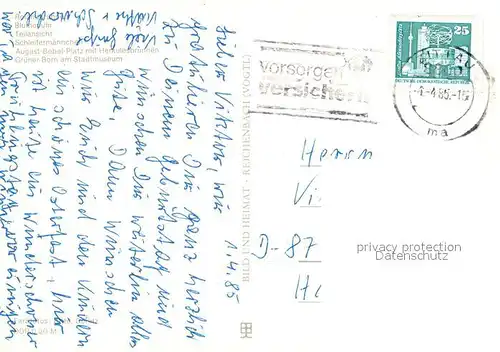 AK / Ansichtskarte Zittau Rolandbrunnen Blumenuhr Teilansicht Schleifermaennchen August Bebel Platz Herkulesbrunnen Gruener Born Stadtmuseum Zittau