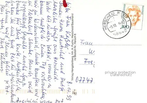 AK / Ansichtskarte Herscheid_Sauerland Fliegeraufnahme Apostelkirche Schwimmbad Rathaus Herscheid_Sauerland