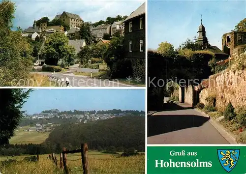 AK / Ansichtskarte Hohensolms Schloss Panorama Ruine Hohensolms