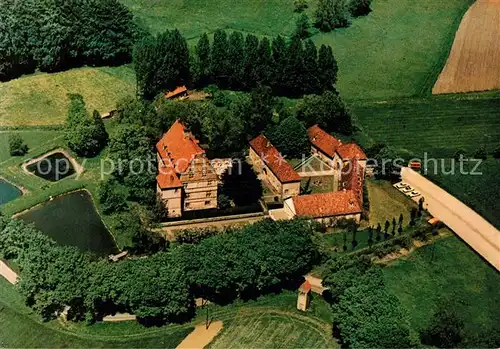 AK / Ansichtskarte Holtfeld Fliegeraufnahme Hotel Restaurant Schloss Holtfeld Holtfeld