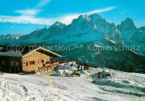 AK / Ansichtskarte Pustertal_Suedtirol Skizentrum Restaurant Rotwand und Zwoelferkofel Pustertal_Suedtirol